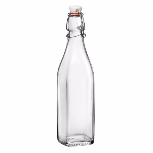 (6 pcs) Bormioli Rocco | Glass Swing Top Bottle - Swing Top - 1L