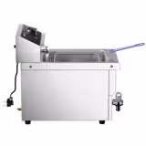 Freidora eléctrica - 8L - 3,25kW - con grifo de vaciado