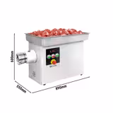 Picadora de carne eléctrica 32 - 600kg/h - 3 kW - com refrigeração