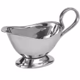 (6 pieces) Professional Gravy & Sauce Boat Set – 18/8 Stainless Steel - 120 ml each - Silver