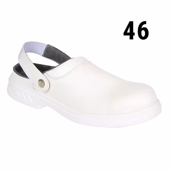 Steelite | Safety Chef Clogs SB - White - Size: 46