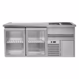 Barkoelkast PREMIUM PLUS - 1950x700mm - 2 glazen deuren