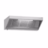 Commercial Wall-Mounted Extraction Canopy - 1600mm - with Baffle Filters & LED Lighting