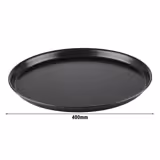 (6 Stück) Pizzablech - Blaublech - Ø 400mm - Höhe: 25mm