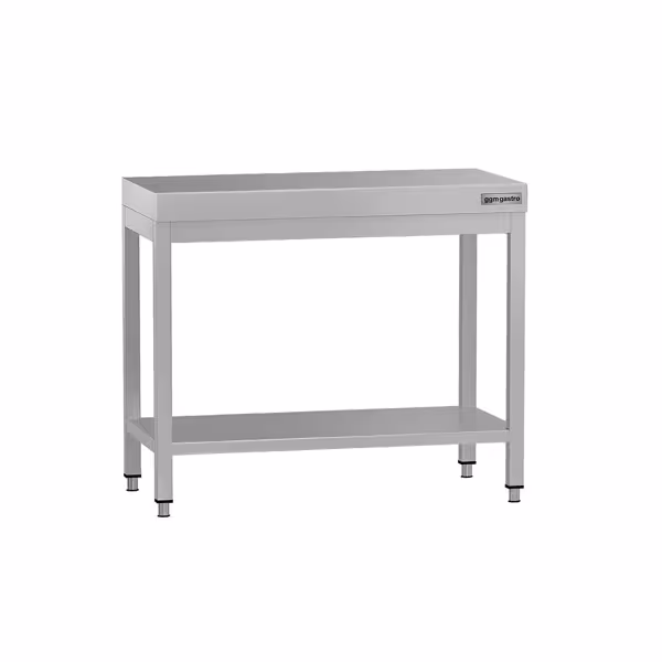 Mesa de trabalho ECO - em Aço inoxidável - 0,8 m - com base