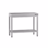 Edelstahl Arbeitstisch ECO - 800x600mm - mit Grundboden