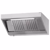 Wandafzuigkap RVS - 700mm diep - 1200mm - zonder motor - met 2 labyrintfilters en verlichting