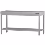Tavolo da lavoro in acciaio inox ECO - 1800x700 mm - con ripiano inferiore