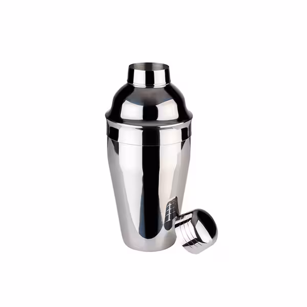 (6 pcs) Cobbler Cocktail Shaker - 3-piece set - Stainless steel - 0.5L