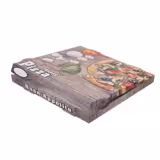 (50 pezzi) Scatola per pizza - HAPPY PIZZA - 41x41x4 cm