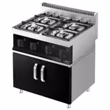 Gasherd - 23 kW - 4 Brenner - inkl. Unterbau mit 2 Türen