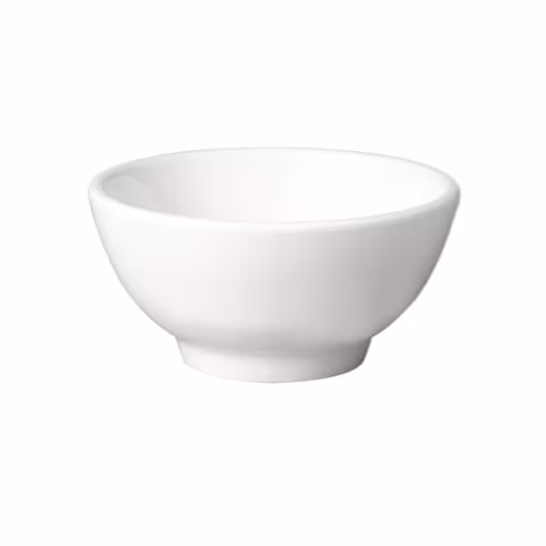 (6 stuks) Dipschaaltje - PURE - Melamine - 90ml - rond - Ø90mm - Wit