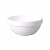 (6 stuks) kom - CASUAL MAXI - Melamine - 0,25l - Ø 120mm - Diepte: 55mm - Wit