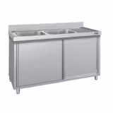 Spoelkast ECO - 1600x600mm - met 2 spoelbakken links