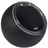 Saladier MOON - Mélamine - 0,8L - carré - 190x190mm - Profondeur : 175mm - Noir