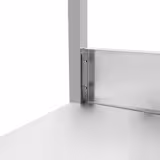 Stainless Steel Commercial Sink Unit PREMIUM - 600x600mm - with Single Bowl Centre - with Undershelf - with Upstand