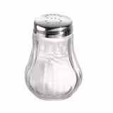 (12 pcs) Salière & Poivrière - Ø50mm - Hauteur: 65mm - Verre - acier inoxydable