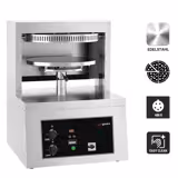 Elektromos pizzatészta formázó prés - fűtött lapokkal - Ø 45 cm - tésztasúly: 250–500 g