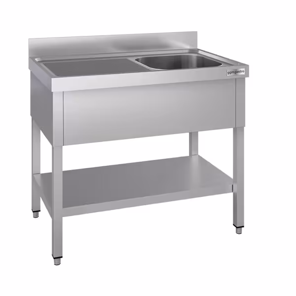 Sink unit ECO - 1200x600mm - with undershelf & 1 basin on the right