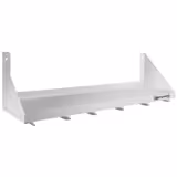 Paslanmaz Duvar Rafı - 5 adet GN 1/6 küvet için - 1000x300mm - 1 katlı - raylar dahil