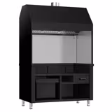 Neutral Element for Charcoal & Gas Grill - 1360x890x2150mm - Black - with 3 Filters - compatible with KGE1200 & GGE1200