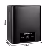 Distributore di rotoli di carta asciugamani - per 1 rotolo fino a Ø210mm - Acciaio inox - Nero