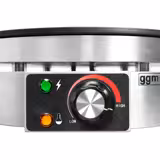 Commercial Electric Crepe Maker Ø370 mm – 3 kW - Manual control - Cast iron non-stick plate - Plug-and-play