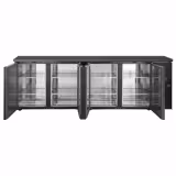 Back Bar Cooler ECO – 4 solid doors - Black - 2542 mm wide - 0 to +10°C