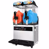 Slush-Maschine - 2x 12 Liter - 850 Watt - Digital - Schwarz/Silber