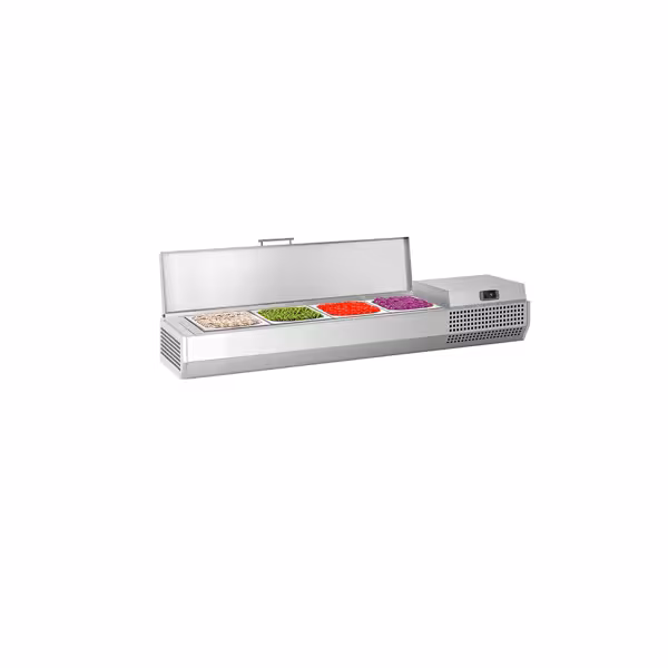 Opzetkoelvitrine PREMIUM PLUS - 1328x413mm - 4x GN 1/3