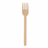 (540 pz) Forchetta riutilizzabile in Bio-Compound - 180mm - Naturale
