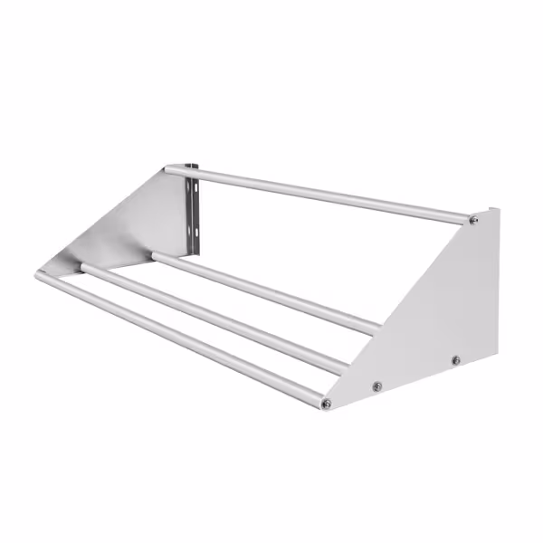 Commercial Stainless Steel Wall Shelf for Dishwasher Racks 500x500mm - 1067x457mm - with Single Tier