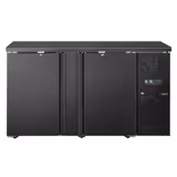 Bar- & Getränkekühltisch ECO - 1462mm - mit 2 Türen - Schwarz