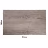 (6 pcs) GN 1/1 Gastronorm Tray - DRIFTWOOD - Melamine - 530x325mm - Height: 15mm - Grey