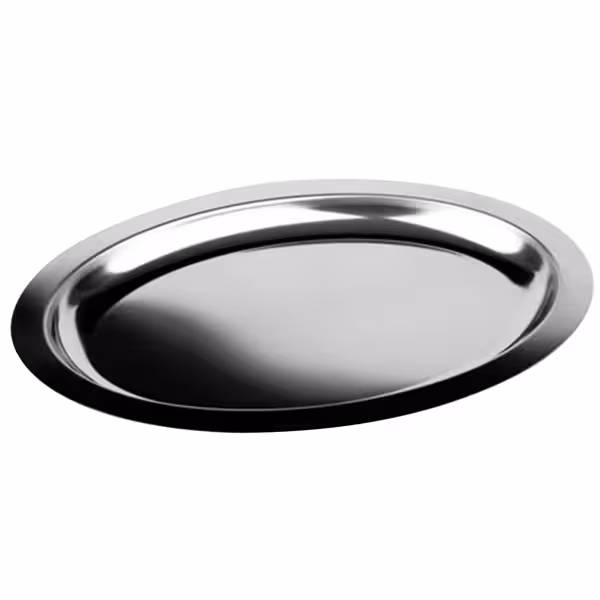 (6 db) Felszolgáló tálca FINESSE - Rozsdamentes acél - 600x410 mm - Magasság: 28 mm - stapelolható
