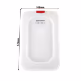 (6 stuks) polypropyleen - GN-deksel GN 1/9 - hoogte: 13mm - 176x162mm - transparant