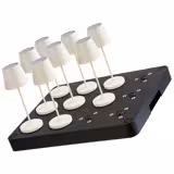 Stație de încărcare - 12 poziții - ABS - Negru - 430x330x45 mm