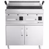 Commercial Gas Chargrill Mario 700 - 800mm - Freestanding - with Cabinet Base - 700mm Deep - Tilting Grill Grid - incl. cabinet base - 2 Doors