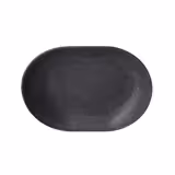 (60 pcs) Barquette réutilisable en PP - 270ml - 185x134mm - ovale - Gris