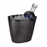 Wiaderko do szampana - Aluminium - 2,1L - Wysokość: 170mm - Czarny