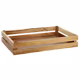 Cutie din lemn / Cutie pentru tacâmuri - SUPERBOX - lemn - GN 1/1 - Înălțime: 105 mm