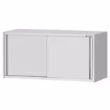 Edelstahl Wandhängeschrank ECO - 1400x400mm - mit Schiebetür - 650mm hoch