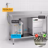 Máquina de cubitos de hielo PROFESIONAL - Cilíndrico hueco - 79kg/24h