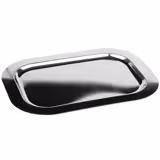 (6 uds) Bandeja de polipropileno - Acero inoxidable - FINESSE - 700x495mm - Altura: 65mm - apilable - apta para lavavajillas