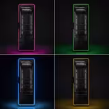 Commercial Beverage Display Fridge – 560 Litres – Frameless Design – Single Glass Door with Coloured LED Lighting