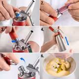 iSi | Gourmet Whip Cream Dispenser – 1 Litre – Stainless Steel