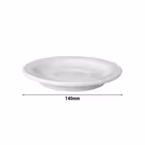 (12 pieces) Saucer – Ø 140 mm - white - porcelain - dishwasher & microwave safe