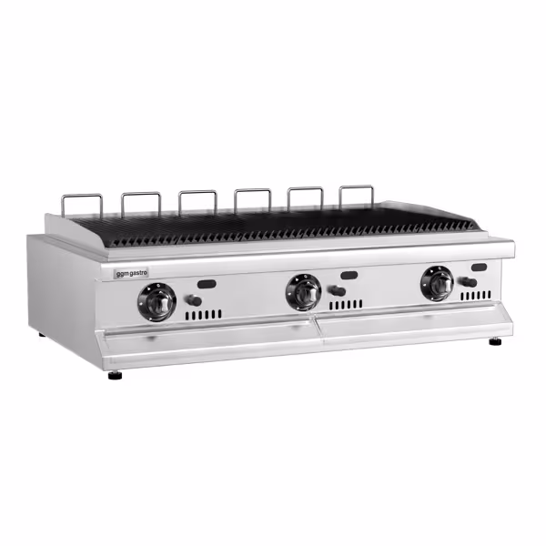 Commercial Gas Water Chargrill - Countertop - 1200x730 mm - 15.6 kW NG / 23.1 kW LPG