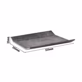 (6 Stück) GN-Tablett 1/2 - ELEMENT - Melamin - Höhe: 35mm - Grau