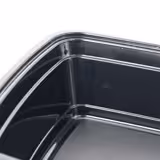 (300 pieces) Reusable bowl - polypropylene - 1000ml - rectangular - black